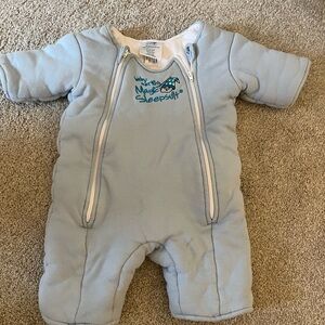 Baby Magic Sleepsuit One-Piece Bodysuit in Light Blue